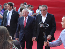 Príchod hostí na záverečný ceremoniál - Rudolf Schuster