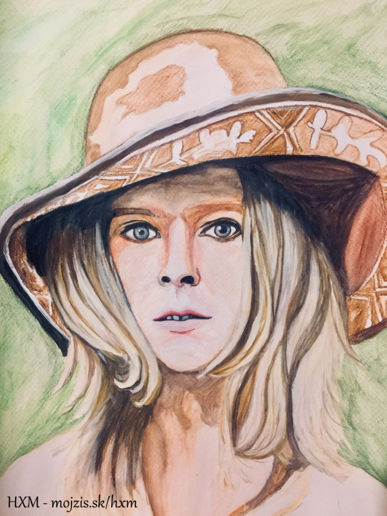 David Bowie Aquarell